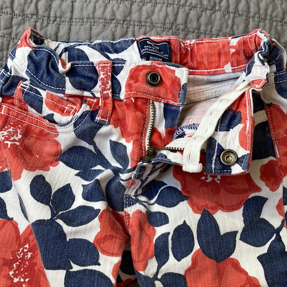 Gap Floral Jeans size 6